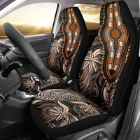 Polynesia Dashiki Car Seat Cover Polynesia and Africa Traditional Special Together Gold LT9 - Wonder Print Shop