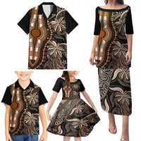 Polynesia Dashiki Family Matching Puletasi Dress and Hawaiian Shirt Polynesia and Africa Traditional Special Together Gold - Wonder Print Shop