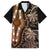 Polynesia Dashiki Hawaiian Shirt Polynesia and Africa Traditional Special Together Gold - Wonder Print Shop