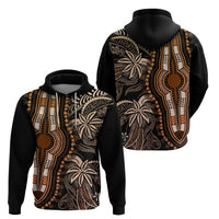 Polynesia Dashiki Hoodie Polynesia and Africa Traditional Special Together Gold - Wonder Print Shop