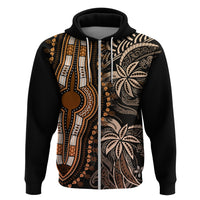 Polynesia Dashiki Hoodie Polynesia and Africa Traditional Special Together Gold - Wonder Print Shop
