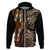 Polynesia Dashiki Hoodie Polynesia and Africa Traditional Special Together Gold - Wonder Print Shop