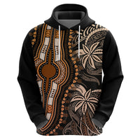 Polynesia Dashiki Hoodie Polynesia and Africa Traditional Special Together Gold - Wonder Print Shop