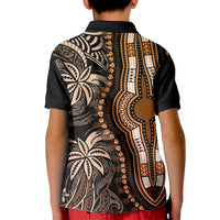 Polynesia Dashiki Kid Polo Shirt Polynesia and Africa Traditional Special Together Gold - Wonder Print Shop