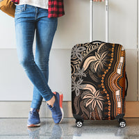 Polynesia Dashiki Luggage Cover Polynesia and Africa Traditional Special Together Gold - Wonder Print Shop
