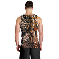 Polynesia Dashiki Men Tank Top Polynesia and Africa Traditional Special Together Gold - Wonder Print Shop