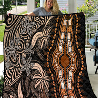 Polynesia Dashiki Quilt Polynesia and Africa Traditional Special Together Gold - Wonder Print Shop
