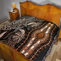 Polynesia Dashiki Quilt Polynesia and Africa Traditional Special Together Gold - Wonder Print Shop