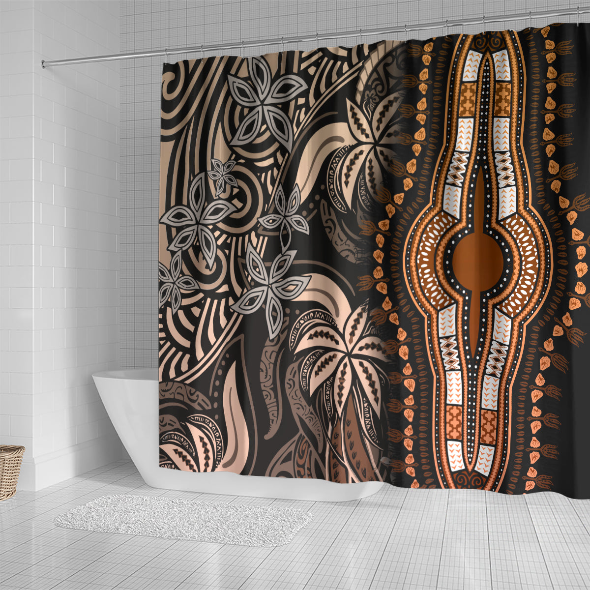 polynesia-dashiki-shower-curtain-polynesia-and-africa-traditional-special-together-gold