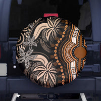 Polynesia Dashiki Spare Tire Cover Polynesia and Africa Traditional Special Together Gold - Wonder Print Shop