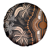 Polynesia Dashiki Spare Tire Cover Polynesia and Africa Traditional Special Together Gold - Wonder Print Shop