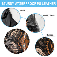 Polynesia Dashiki Spare Tire Cover Polynesia and Africa Traditional Special Together Gold - Wonder Print Shop