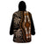 Polynesia Dashiki Wearable Blanket Hoodie Polynesia and Africa Traditional Special Together Gold - Wonder Print Shop