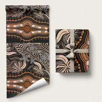 Polynesia Mixed African Dashiki Wrapping Paper Afro-pacific Culture - Gold - Wonder Print Shop