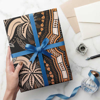 Polynesia Mixed African Dashiki Wrapping Paper Afro-pacific Culture - Gold - Wonder Print Shop