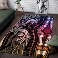 Polynesia Dashiki Area Rug Polynesia and Africa Traditional Special Together Pastel LT9 - Wonder Print Shop