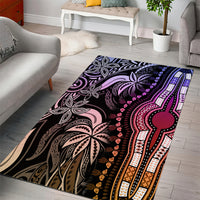 Polynesia Dashiki Area Rug Polynesia and Africa Traditional Special Together Pastel LT9 - Wonder Print Shop