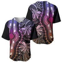 Polynesia Dashiki Baseball Jersey Polynesia and Africa Traditional Special Together Pastel LT9 - Wonder Print Shop