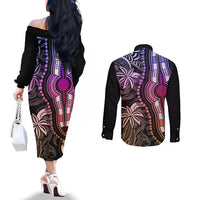 polynesia-dashiki-couples-matching-off-the-shoulder-long-sleeve-dress-and-long-sleeve-button-shirts-polynesia-and-africa-traditional-special-together-pastel