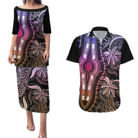 Polynesia Dashiki Couples Matching Puletasi Dress and Hawaiian Shirt Polynesia and Africa Traditional Special Together Pastel LT9 - Wonder Print Shop