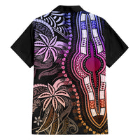 Polynesia Dashiki Family Matching Off Shoulder Maxi Dress and Hawaiian Shirt Polynesia and Africa Traditional Special Together Pastel LT9 - Wonder Print Shop