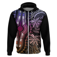Polynesia Dashiki Hoodie Polynesia and Africa Traditional Special Together Pastel - Wonder Print Shop