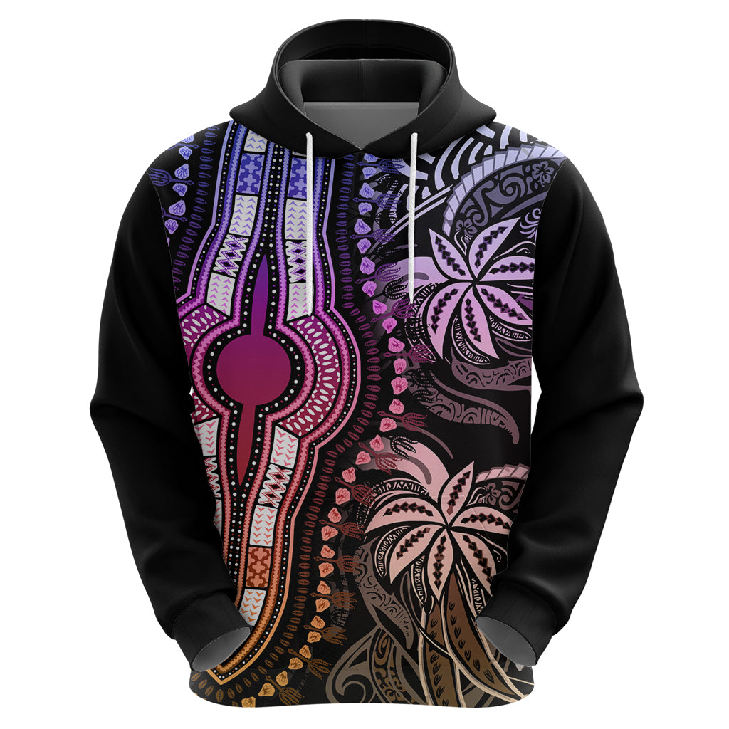 Polynesia Dashiki Hoodie Polynesia and Africa Traditional Special Together Pastel - Wonder Print Shop