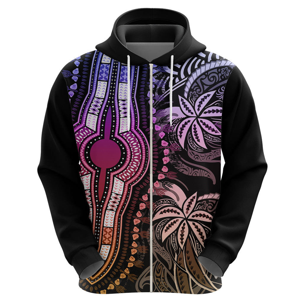 Polynesia Dashiki Hoodie Polynesia and Africa Traditional Special Together Pastel - Wonder Print Shop