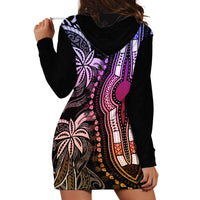 Polynesia Dashiki Hoodie Dress Polynesia and Africa Traditional Special Together Pastel - Wonder Print Shop