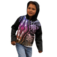 Polynesia Dashiki Kid Hoodie Polynesia and Africa Traditional Special Together Pastel - Wonder Print Shop