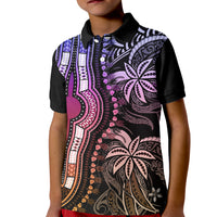 Polynesia Dashiki Kid Polo Shirt Polynesia and Africa Traditional Special Together Pastel - Wonder Print Shop