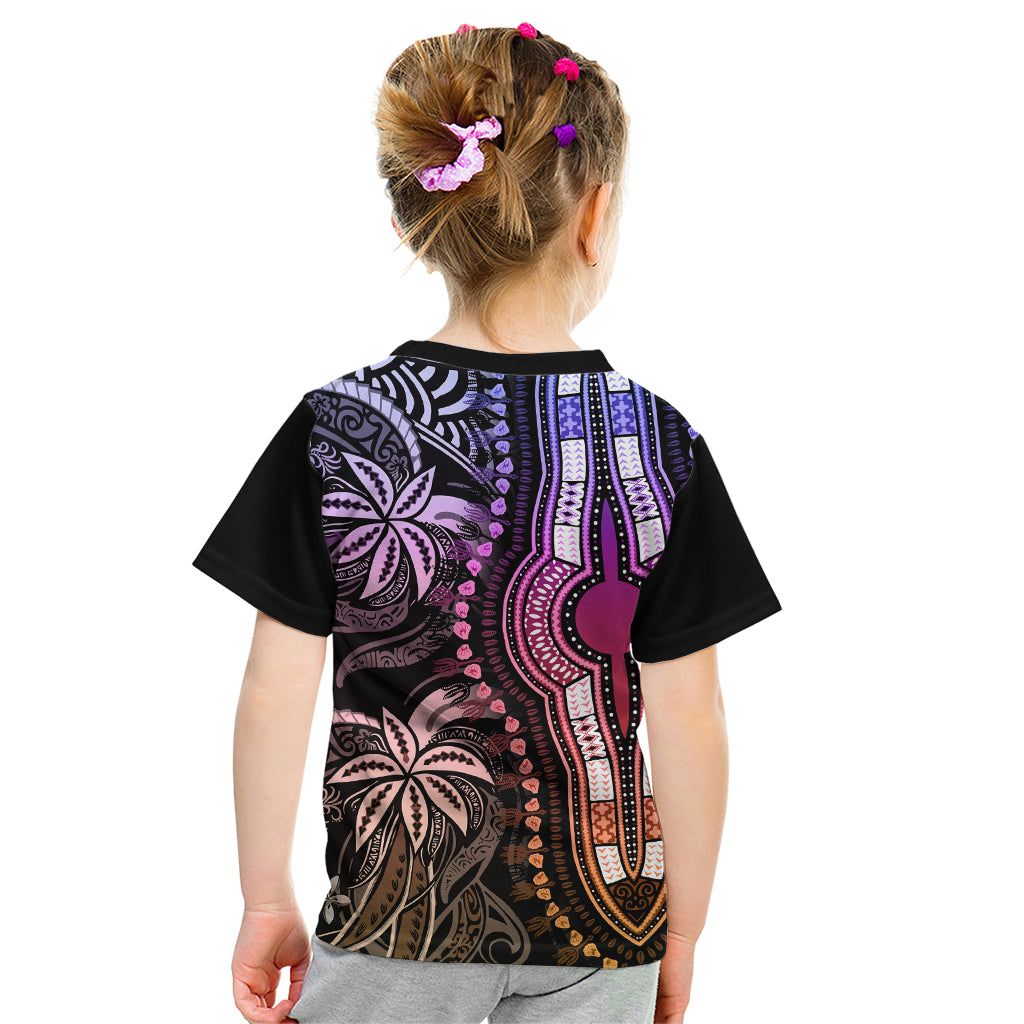 Polynesia Dashiki Kid T Shirt Polynesia and Africa Traditional Special Together Pastel - Wonder Print Shop