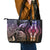 Polynesia Dashiki Leather Tote Bag Polynesia and Africa Traditional Special Together Pastel - Wonder Print Shop