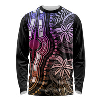 Polynesia Dashiki Long Sleeve Shirt Polynesia and Africa Traditional Special Together Pastel - Wonder Print Shop