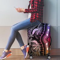 Polynesia Dashiki Luggage Cover Polynesia and Africa Traditional Special Together Pastel - Wonder Print Shop
