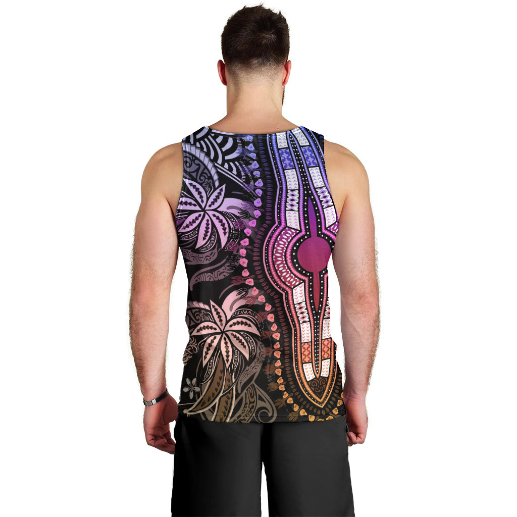 Polynesia Dashiki Men Tank Top Polynesia and Africa Traditional Special Together Pastel - Wonder Print Shop