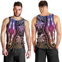 Polynesia Dashiki Men Tank Top Polynesia and Africa Traditional Special Together Pastel - Wonder Print Shop