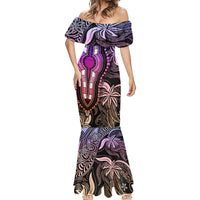 Polynesia Dashiki Mermaid Dress Polynesia and Africa Traditional Special Together Pastel - Wonder Print Shop