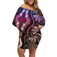 Polynesia Dashiki Off Shoulder Short Dress Polynesia and Africa Traditional Special Together Pastel - Wonder Print Shop