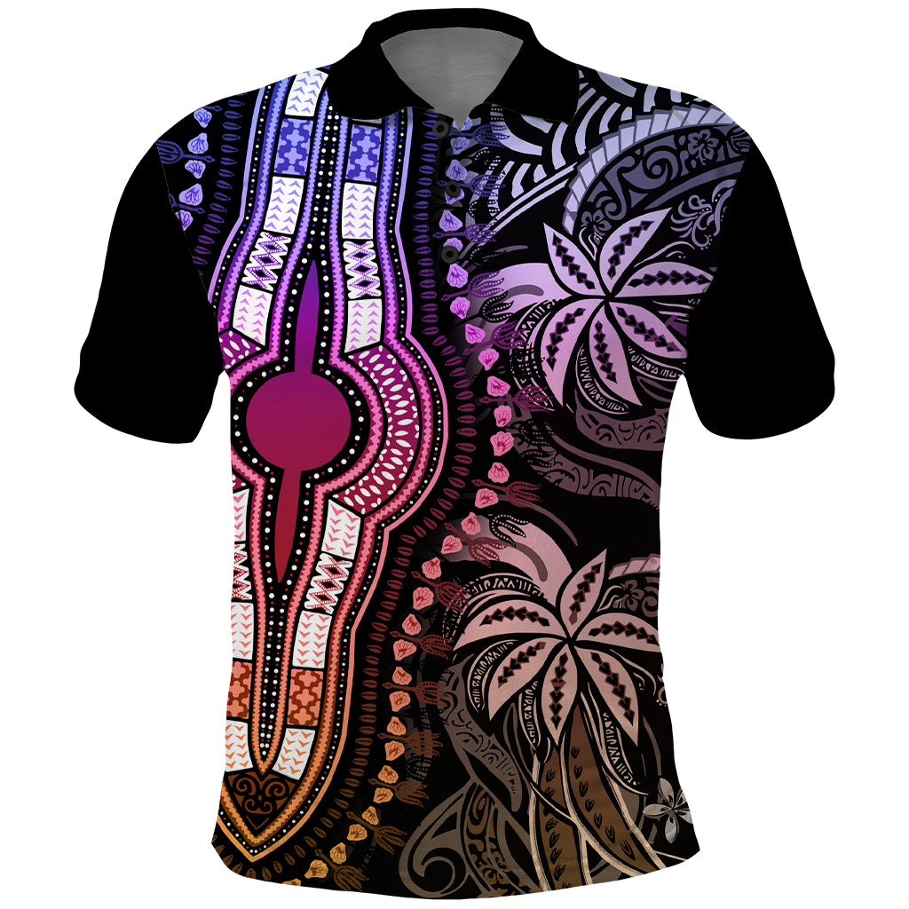 Polynesia Dashiki Polo Shirt Polynesia and Africa Traditional Special Together Pastel - Wonder Print Shop