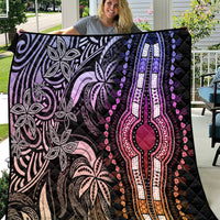 Polynesia Dashiki Quilt Polynesia and Africa Traditional Special Together Pastel - Wonder Print Shop