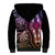 Polynesia Dashiki Sherpa Hoodie Polynesia and Africa Traditional Special Together Pastel - Wonder Print Shop
