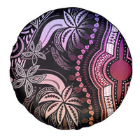 Polynesia Dashiki Spare Tire Cover Polynesia and Africa Traditional Special Together Pastel - Wonder Print Shop