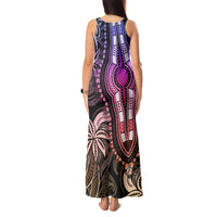 Polynesia Dashiki Tank Maxi Dress Polynesia and Africa Traditional Special Together Pastel - Wonder Print Shop