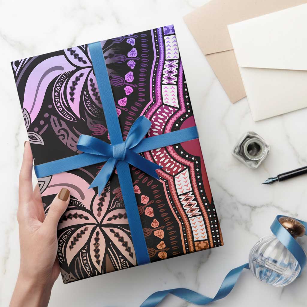Polynesia Mixed African Dashiki Wrapping Paper Afro-pacific Culture - Pastel - Wonder Print Shop