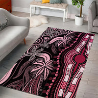 Polynesia Dashiki Area Rug Polynesia and Africa Traditional Special Together Pink LT9 - Wonder Print Shop