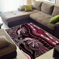 Polynesia Dashiki Area Rug Polynesia and Africa Traditional Special Together Pink LT9 - Wonder Print Shop