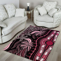 Polynesia Dashiki Area Rug Polynesia and Africa Traditional Special Together Pink LT9 - Wonder Print Shop