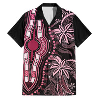 Polynesia Dashiki Family Matching Mermaid Dress and Hawaiian Shirt Polynesia and Africa Traditional Special Together Pink LT9 - Wonder Print Shop