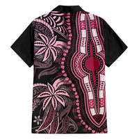 Polynesia Dashiki Family Matching Tank Maxi Dress and Hawaiian Shirt Polynesia and Africa Traditional Special Together Pink - Wonder Print Shop